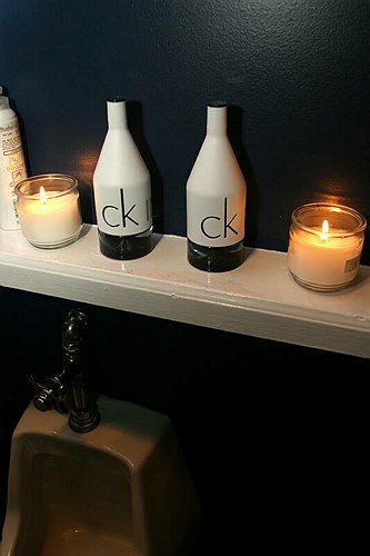 CK in the restroom